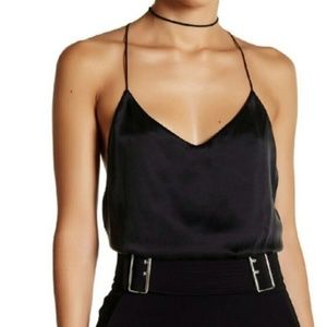 Kendall +Kylie Black V-Neck Tank Top